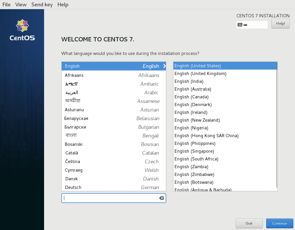 Welcome to CentOS 7.5